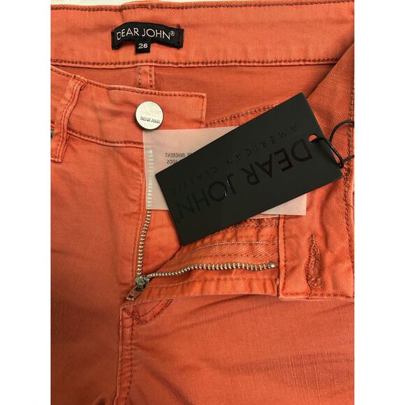 Dear John Women's Jean Shorts in Rust - Picture 5 of 12